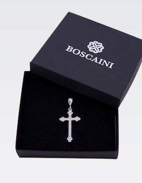 Dije de cruz Boscaini de plata P 925