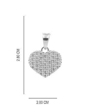 Dije de corazón Boscaini de plata P 925