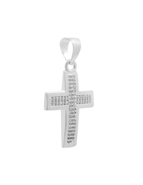 Dije de cruz Boscaini de plata P 925