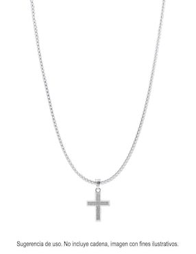 Dije de cruz Boscaini de plata P 925