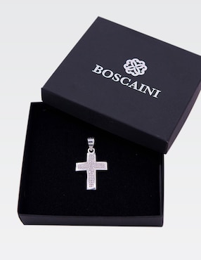 Dije de cruz Boscaini de plata P 925