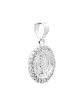 Dije redonda Boscaini San Benito de plata P 925