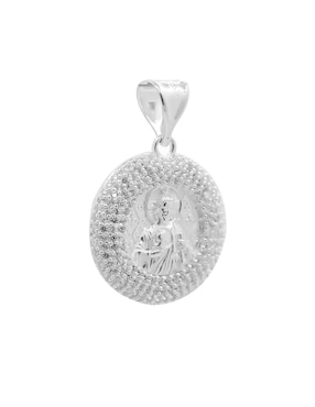Dije redondo Boscaini san judas tadeo de plata P 925