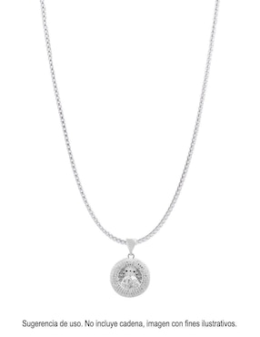 Dije redondo Boscaini san judas tadeo de plata P 925