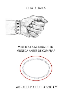 Pulsera Boscaini de plata P 925 con acabado pulido