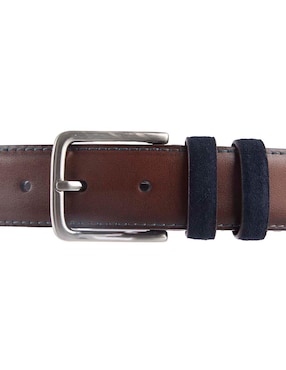 Cinturón Leyva de piel para hombre