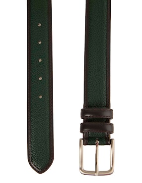 Cinturón Leyva de piel para hombre