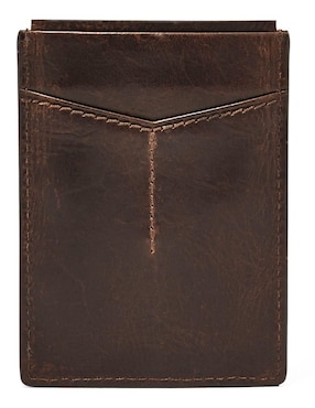Tarjetero Fossil de piel Derrick para hombre