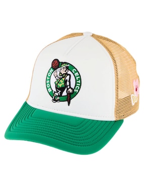 Gorra visera semicurva snapback básquetbol New Era Flower Nba Boston Celtics unisex
