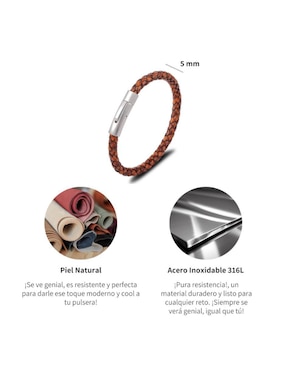 Pulsera Chulada Black con acabado pulido