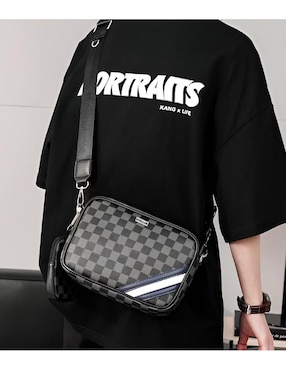 Bolsa bandolera Xtellar de cuero para hombre