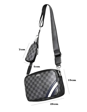 Bolsa bandolera Xtellar de cuero para hombre