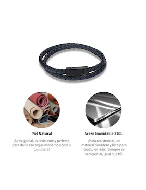 Pulsera Chulada Black con acabado pulido
