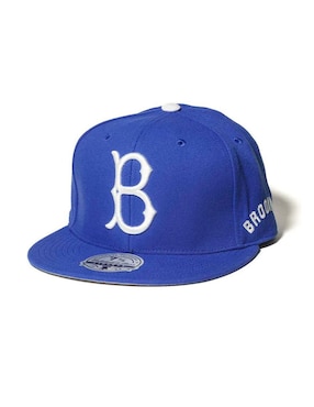 Gorra con visera plana Mitchell & Ness Brooklyn para hombre