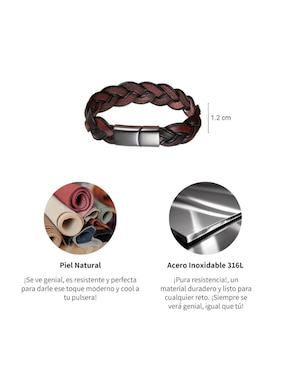 Pulsera Chulada Black con acabado pulido