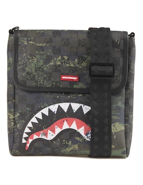 Bolsa messenger Sprayground Camo Splash Shark Speeder para hombre