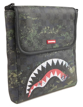 Bolsa messenger Sprayground Camo Splash Shark Speeder para hombre