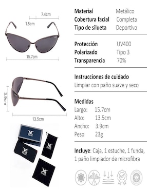 Lentes de sol Xolek Trend XO-133-G para hombre