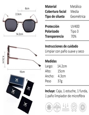 Lentes de sol Xolek casual XO-145-N para hombre