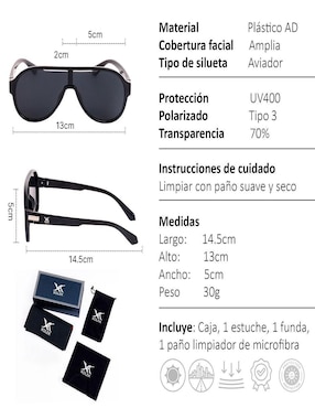 Lentes de sol Xolek Trend XO-157-N para hombre