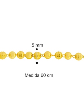 Collar de esfera Horoz 18 K