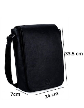 Bolsa messenger Cruzi de piel para hombre