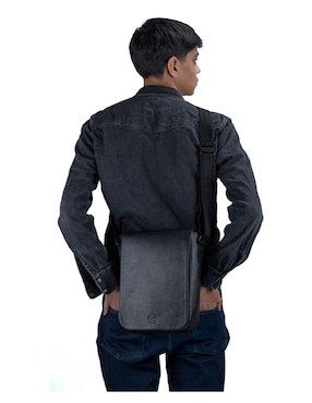 Bolsa messenger Cruzi de piel para hombre