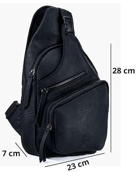 Bolsa bandolera Cruzi de piel para hombre