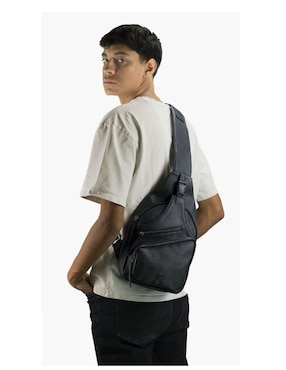 Bolsa bandolera Cruzi de piel para hombre