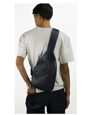 Bolsa bandolera Cruzi de piel para hombre