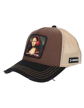 Gorra visera curva snapback casual Capslab Mona Lisa para hombre