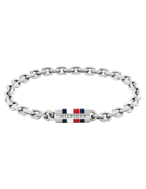 Brazalete Tommy Hilfiger Bruce chain con acabado brillante