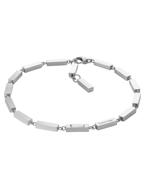 Pulsera Calvin Klein de acero inoxidable Ck essential links con acabado brillante