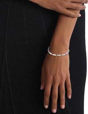 Pulsera Calvin Klein de acero inoxidable Ck essential links con acabado brillante