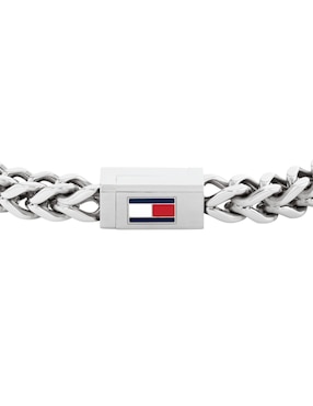 Pulsera Tommy Hilfiger Braided metal bracelets con acabado brillante