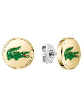 Broqueles de forma circula Lacoste Arthor con acabado brillante