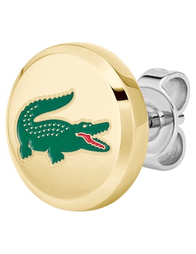Broqueles de forma circula Lacoste Arthor con acabado brillante