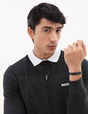 Brazalete Hugo Boss Candor jewelry con acabado mate
