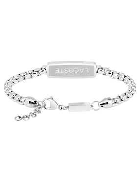 Brazalete Lacoste District con acabado brillante