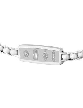 Brazalete Lacoste District con acabado brillante
