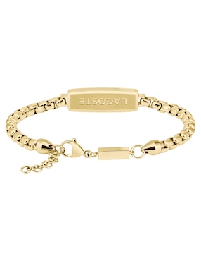 Brazalete Lacoste District con acabado brillante