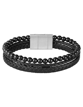 Brazalete Hugo Boss Sphere mixed con acabado mate