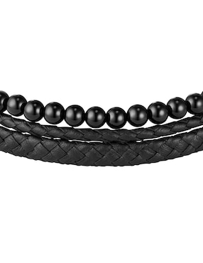 Brazalete Hugo Boss Sphere mixed con acabado mate