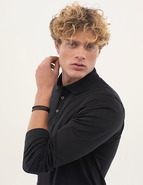 Brazalete Hugo Boss Sphere mixed con acabado mate