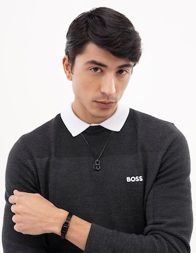 Brazalete Hugo Boss Kode con acabado mate