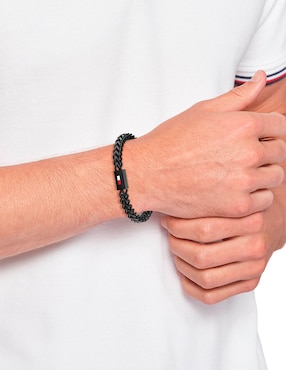Pulsera Tommy Hilfiger Braided Metal Bracelets con acabado mate
