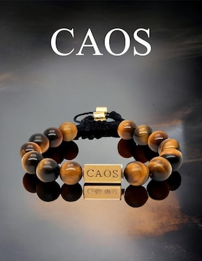 Pulsera Caos Nabucco con acabado baño de oro 18 K