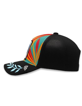 Gorra visera curva snapback Knite Trucker Yellow Tail para hombre