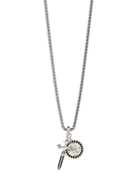 Collar de cruz Guess Rebel Knight
