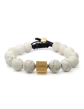 Pulsera Caos Pompeya con acabado chapa de oro 18K
